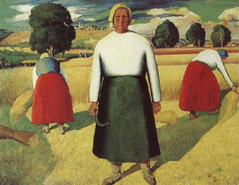 Kasimir Malevich Reapers Sweden oil painting art
